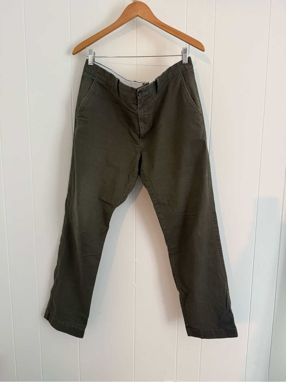J Crew Olive Green Chino Pants - Classic Straight Fit